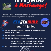 Rejoignez-nous à Morhange dans exactement un mois pour célébrer en grande pompe les festivités du 14 juillet !